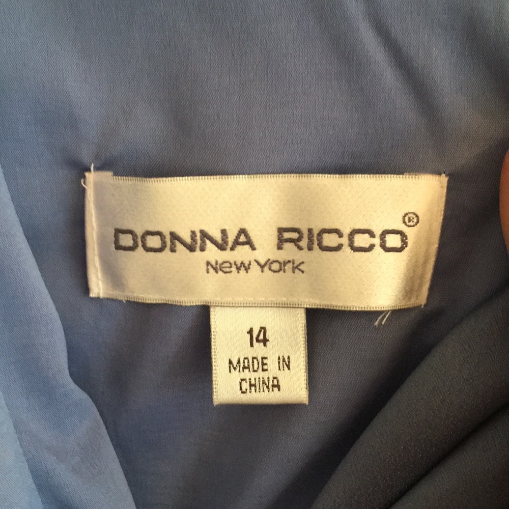 Donna Ricco periwinkle dress (Size 14) - Picture 3 of 8